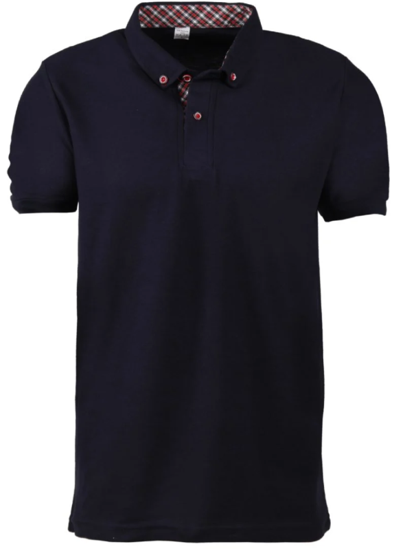 Polo Collar T-Shirt with a Placket