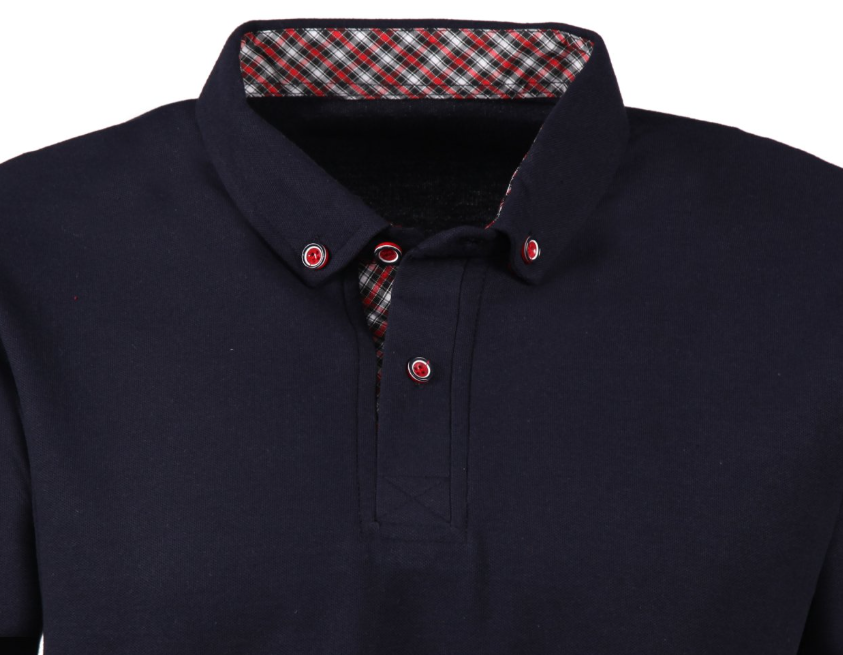 Polo Collar T-Shirt with a Placket