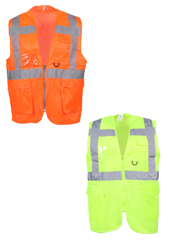 High Visibility Safety Vest - Engineer Type