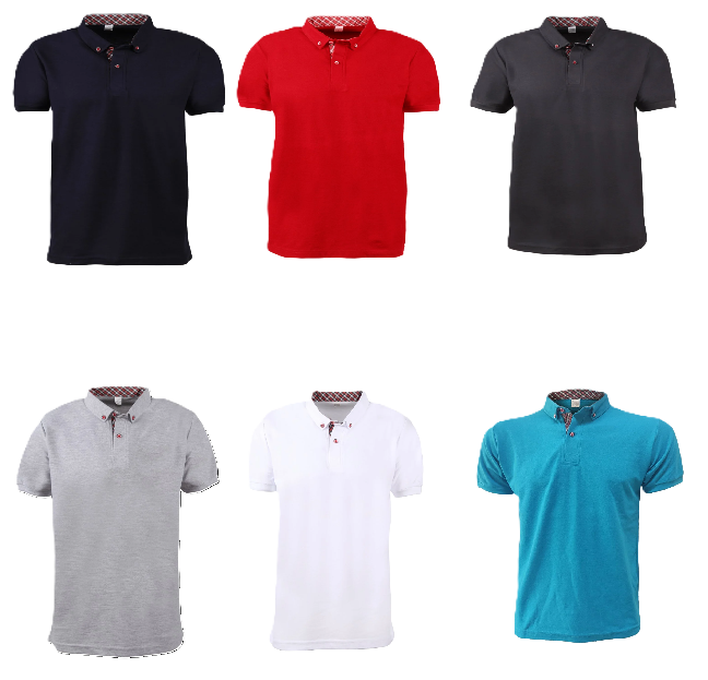 Polo Collar T-Shirt with a Placket