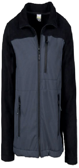 Veste polaire Softshell bicolore gris et noir