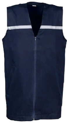  Gilet léger non doublé en gabardine