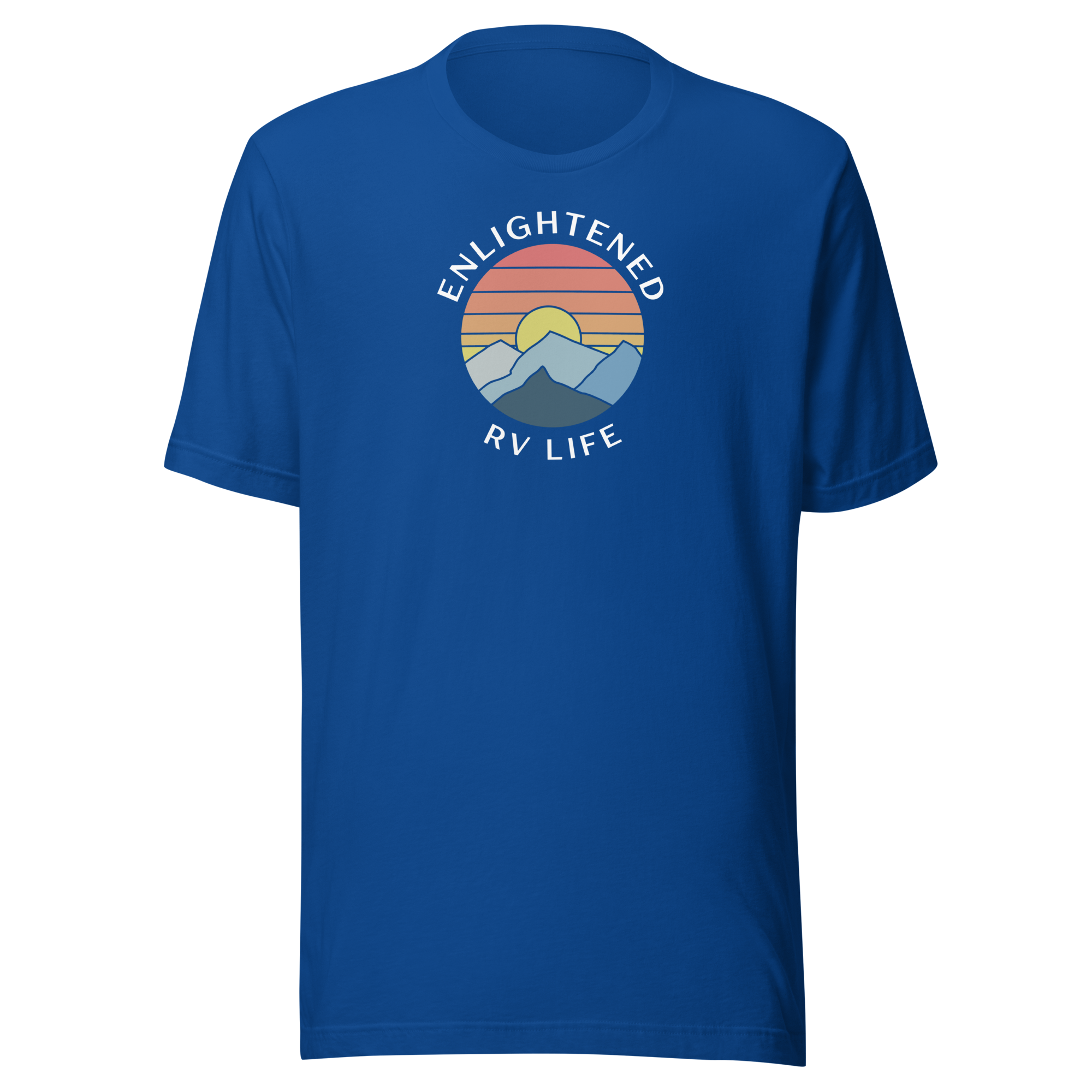 Enlightened RV Life Unisex t-shirt White Lettering