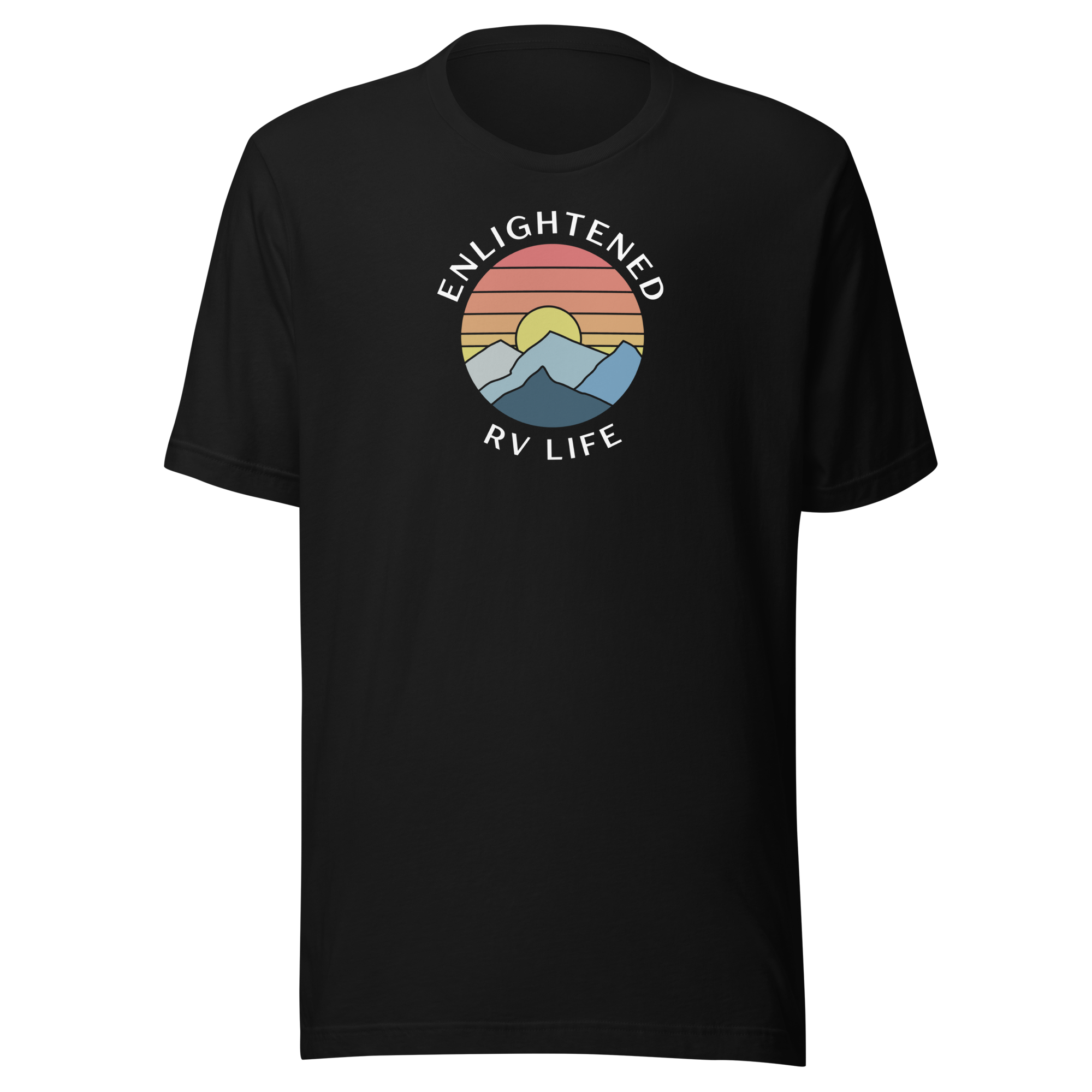 Enlightened RV Life Unisex t-shirt White Lettering
