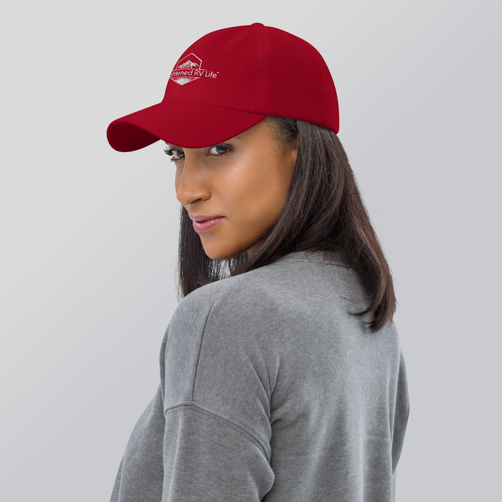 Enlightened RV Life Dad Hat (Black or Cranberry)