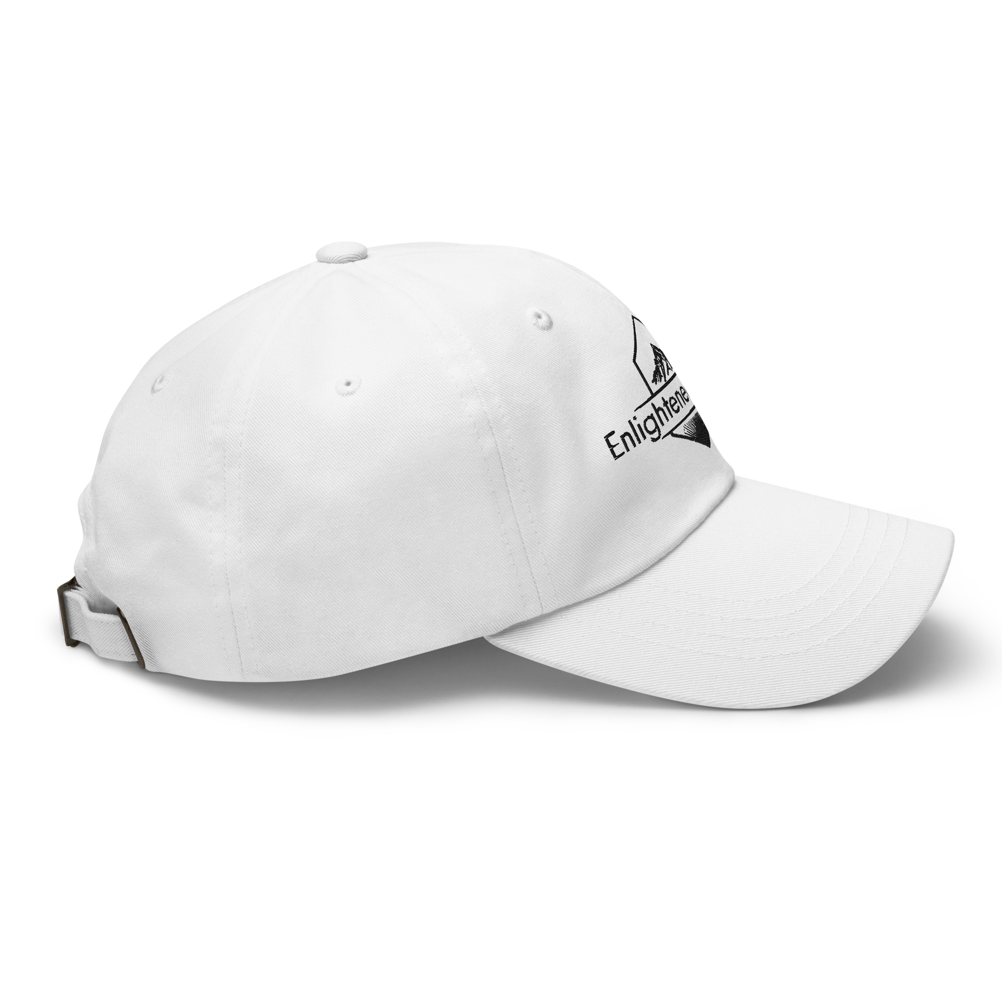 White Enlightened RV Life Embroidered Dad Hat