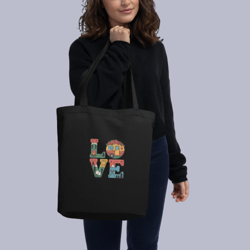 Love Camping Eco Tote Bag