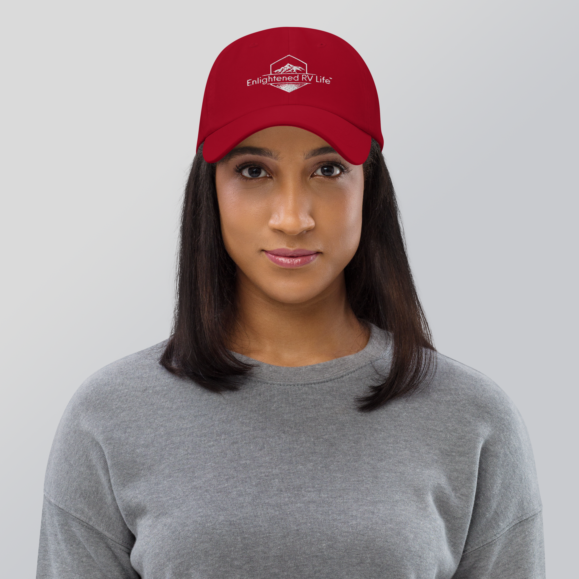 Enlightened RV Life Dad Hat (Black or Cranberry)