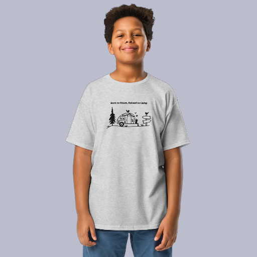 Born to Roam, Raised to Camp Youth classic tee