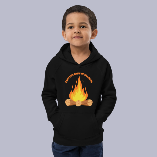 Campfire Crew in Training Kids eco hoodie