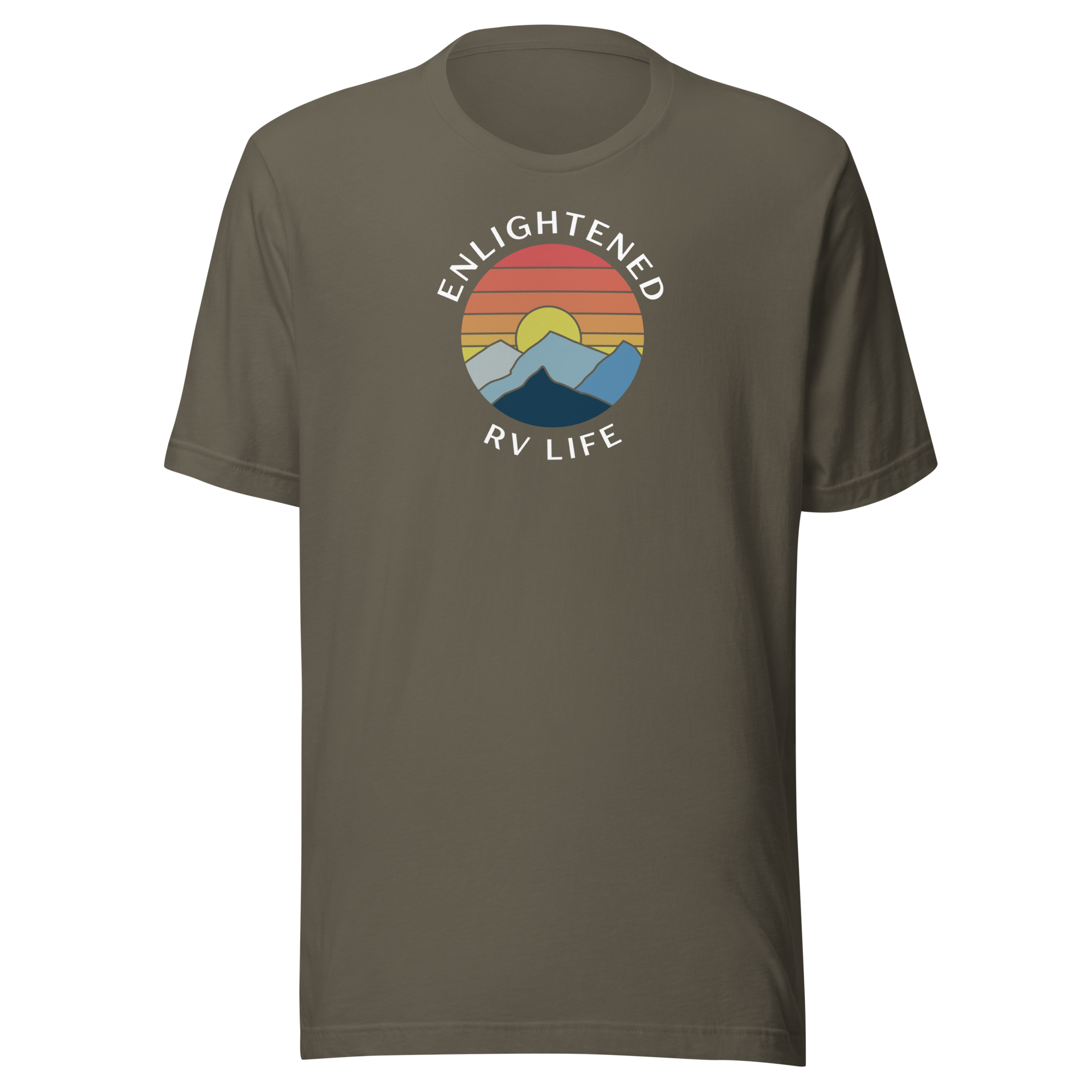 Enlightened RV Life Unisex t-shirt White Lettering