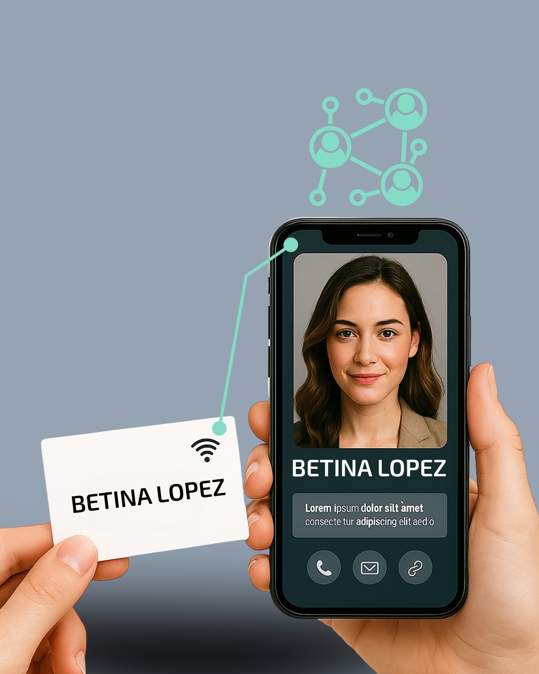 Phygital personal card 