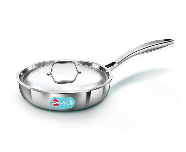 Stainless Steel Frying Pan with Lid