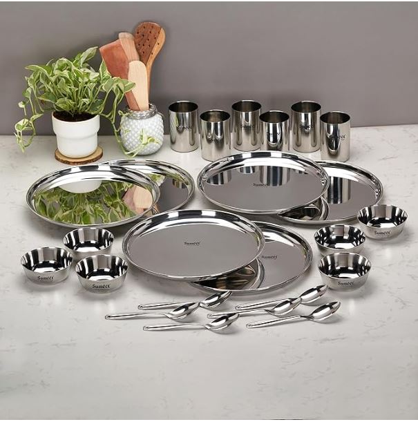 Stainless Steel Dinner Set