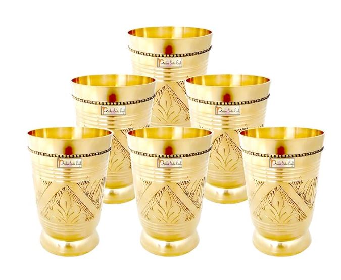 Brass Drinking Glass Set