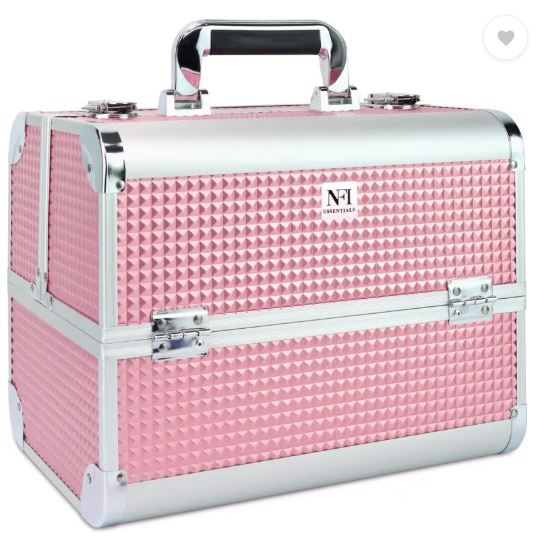 Pink Diamond Textured Makeup Case