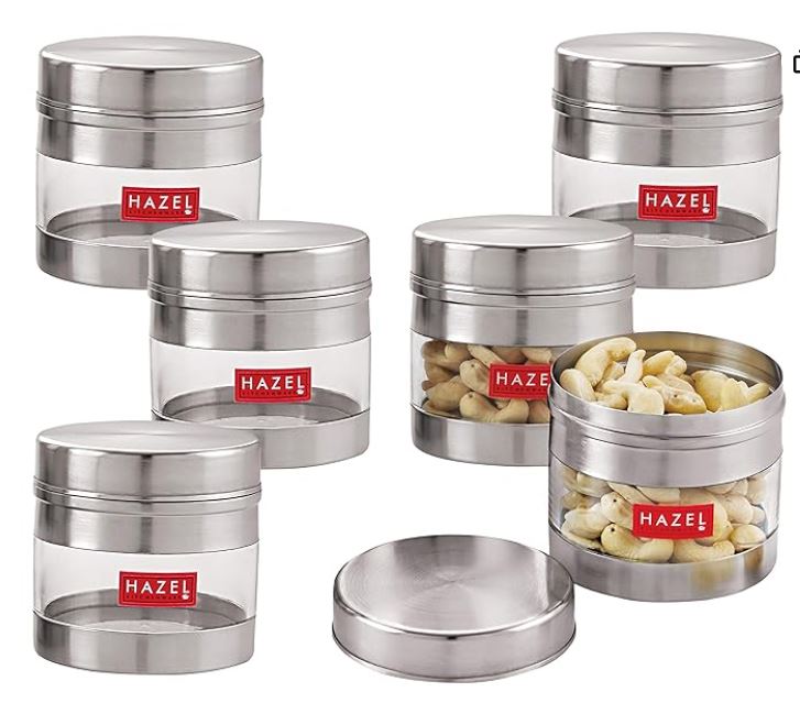 Hazel Stainless Steel Storage Containers Set
