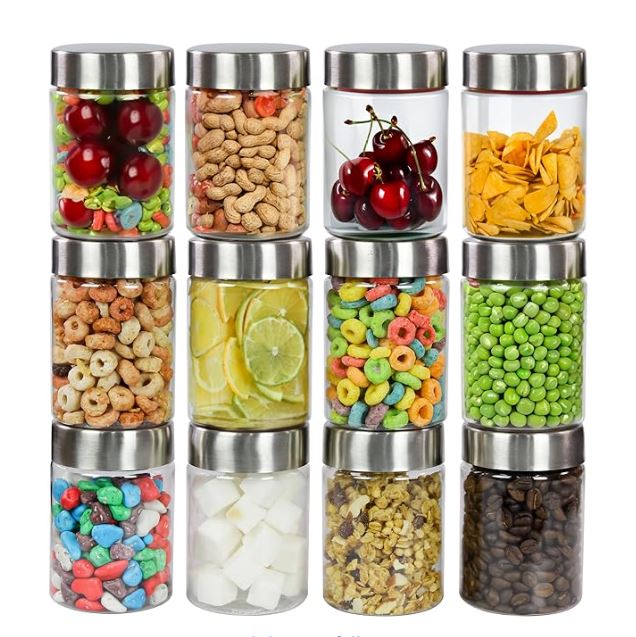 Glass Storage Jar Set