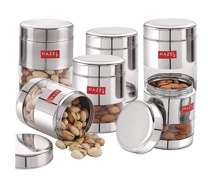 Stainless Steel Storage Jar Set