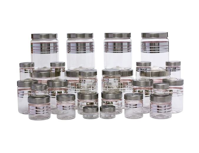 Set of Transparent Storage Containers