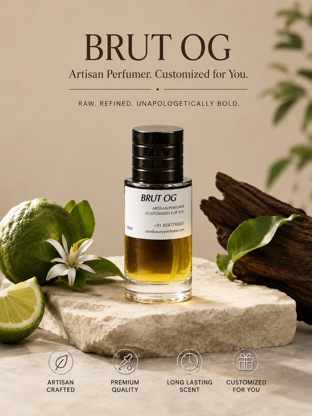 Brut - OG (Unisex Version - Vintage Custom Layover Creation)