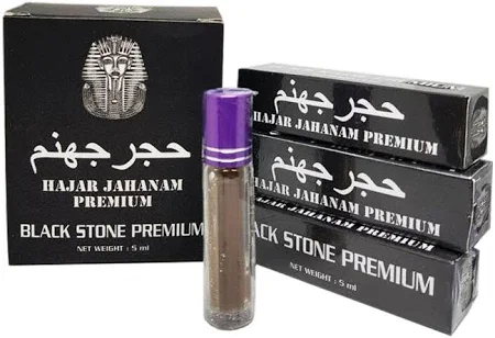 Herbal Hajar Jahanam Premium Black Stone Enhancer Oil for Men - Prolong