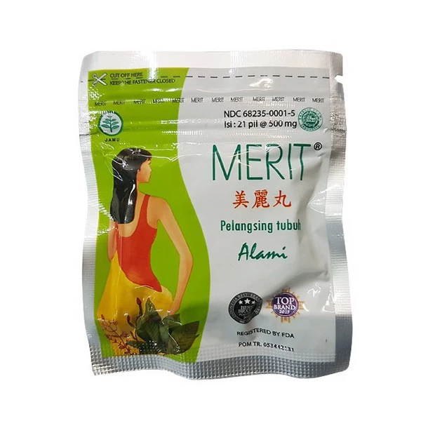 Merit Pills (10 Sachets @21 Pills (500mg)) Natural Herbal Weight Loss Herbal
