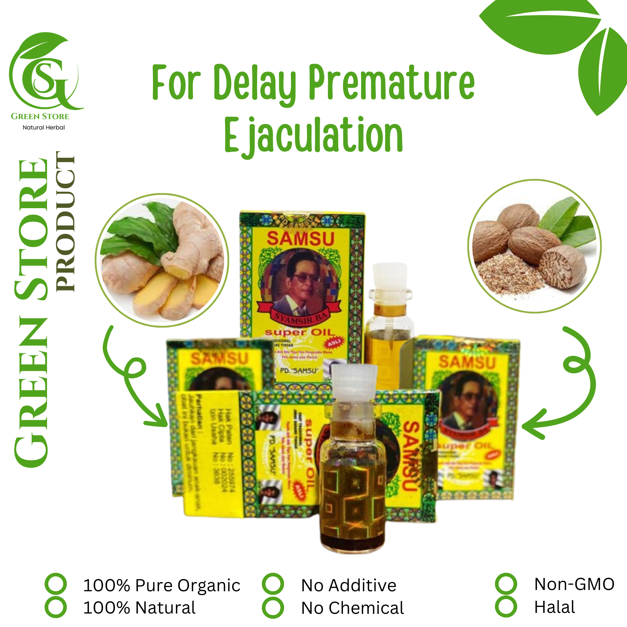 Herbal Samsu Oil 100% work for Long Ejaculation Delay / Premature Ejaculation Natural and Organic