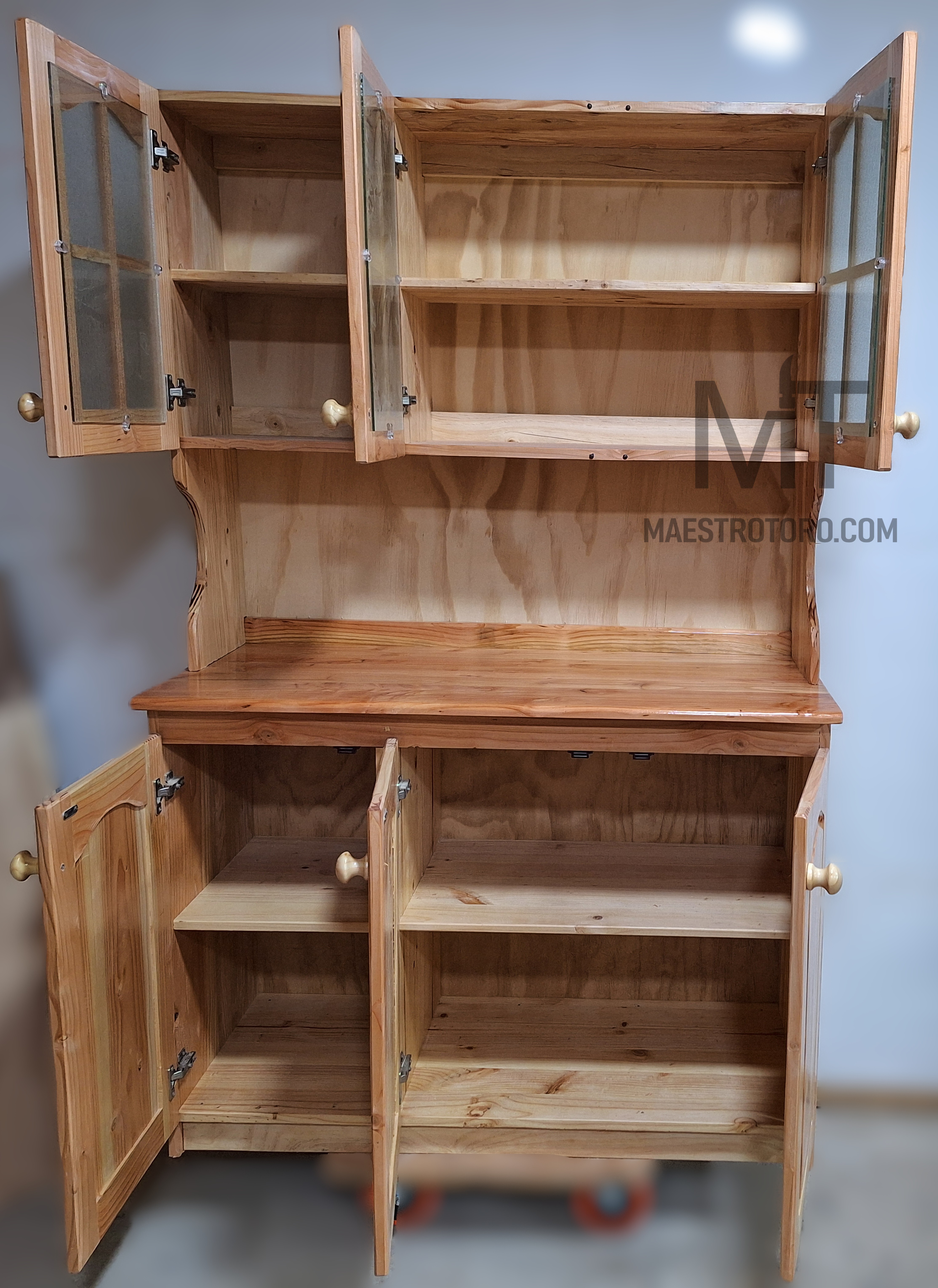 Mueble mural 1.2m cubierta madera