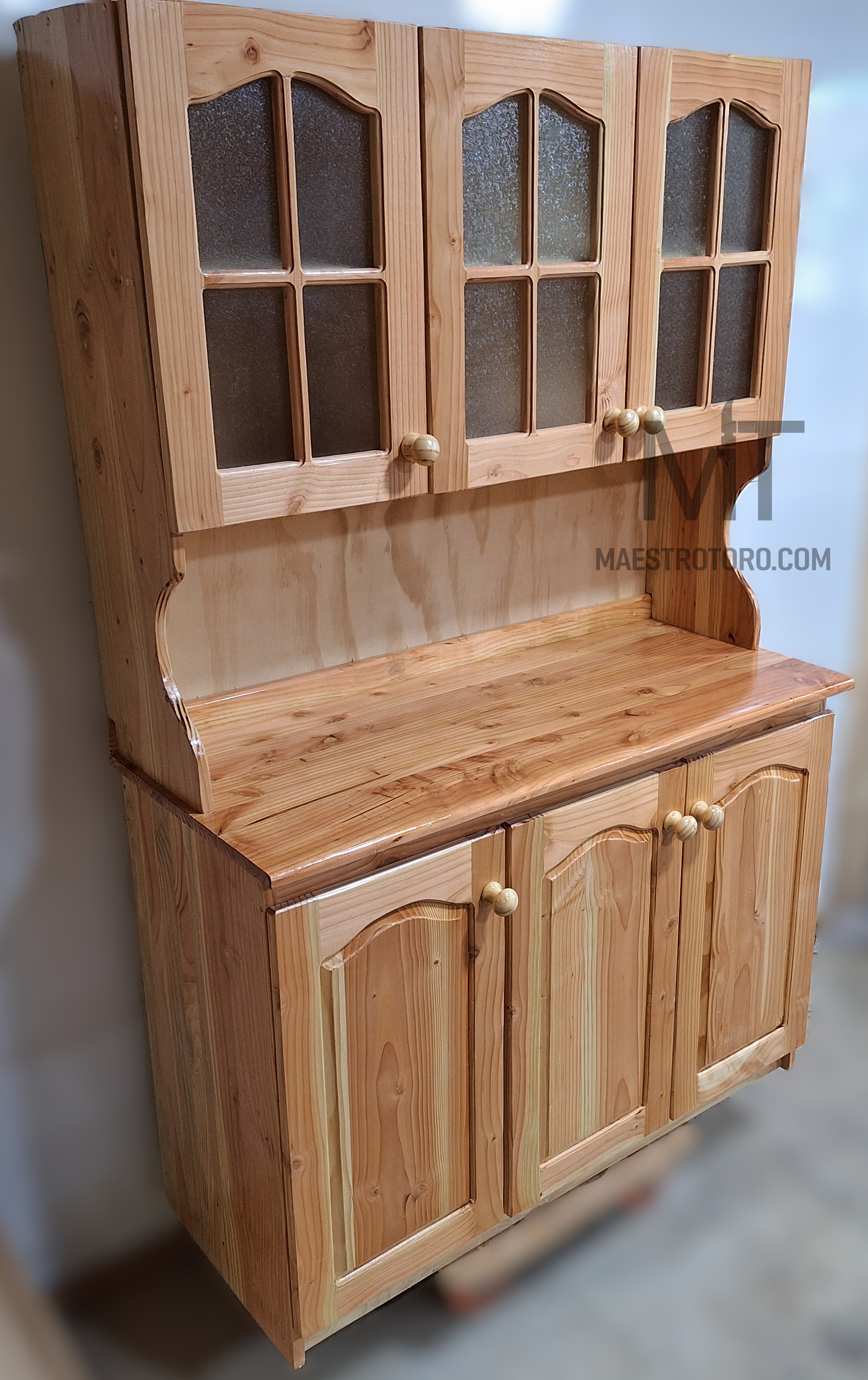 Mueble mural 1.2m cubierta madera