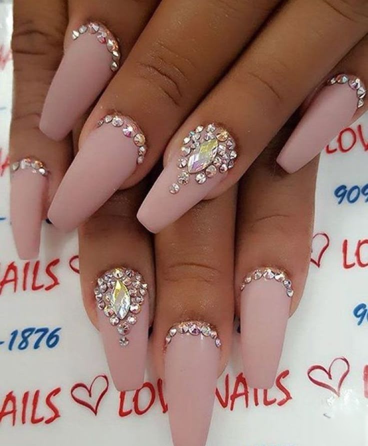 Luxury Rhinestone Press-On Nails