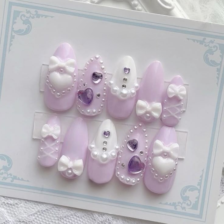 Pastel Purple Press-On Nails
