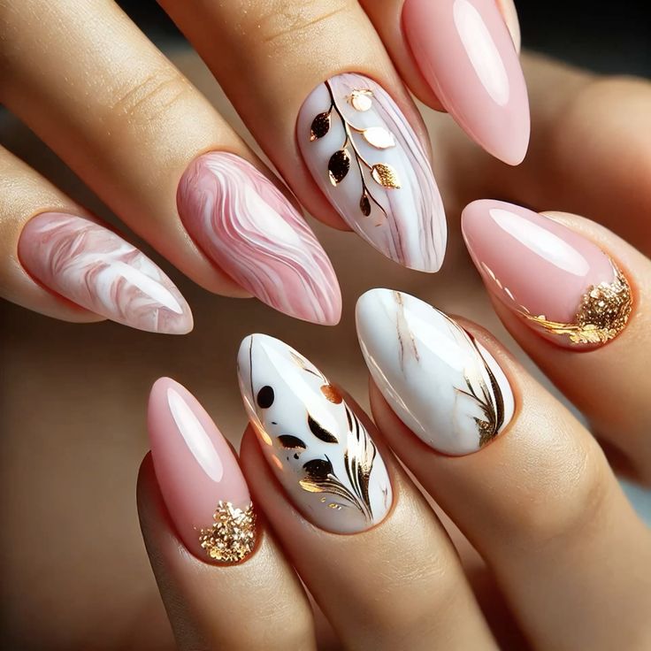 Elegant Art Nails Set