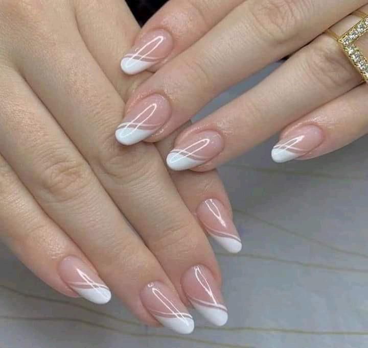 French Tip Gel Manicure