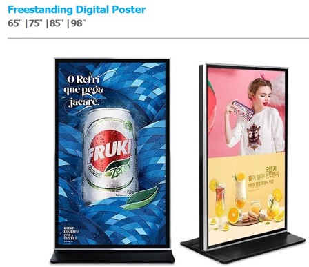 SYN Freestanding Digital Poster Display