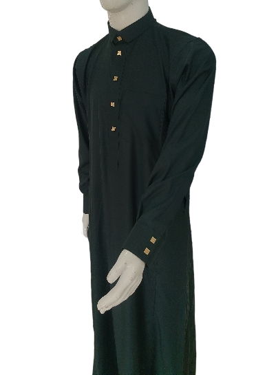 Saudi Thobe - Dark Green