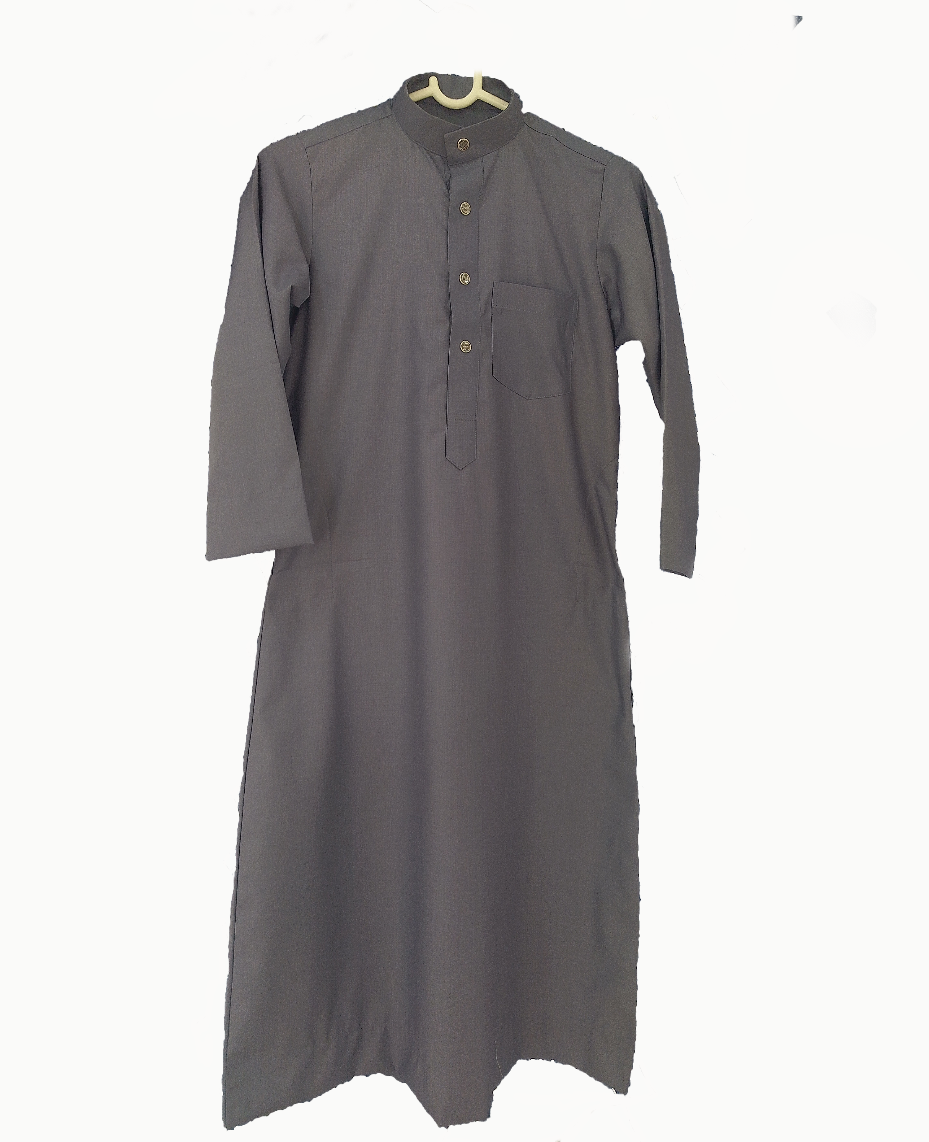 Kid's Saudi Thobe - Charcoal gray