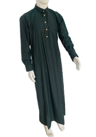 Saudi Thobe - Dark Green