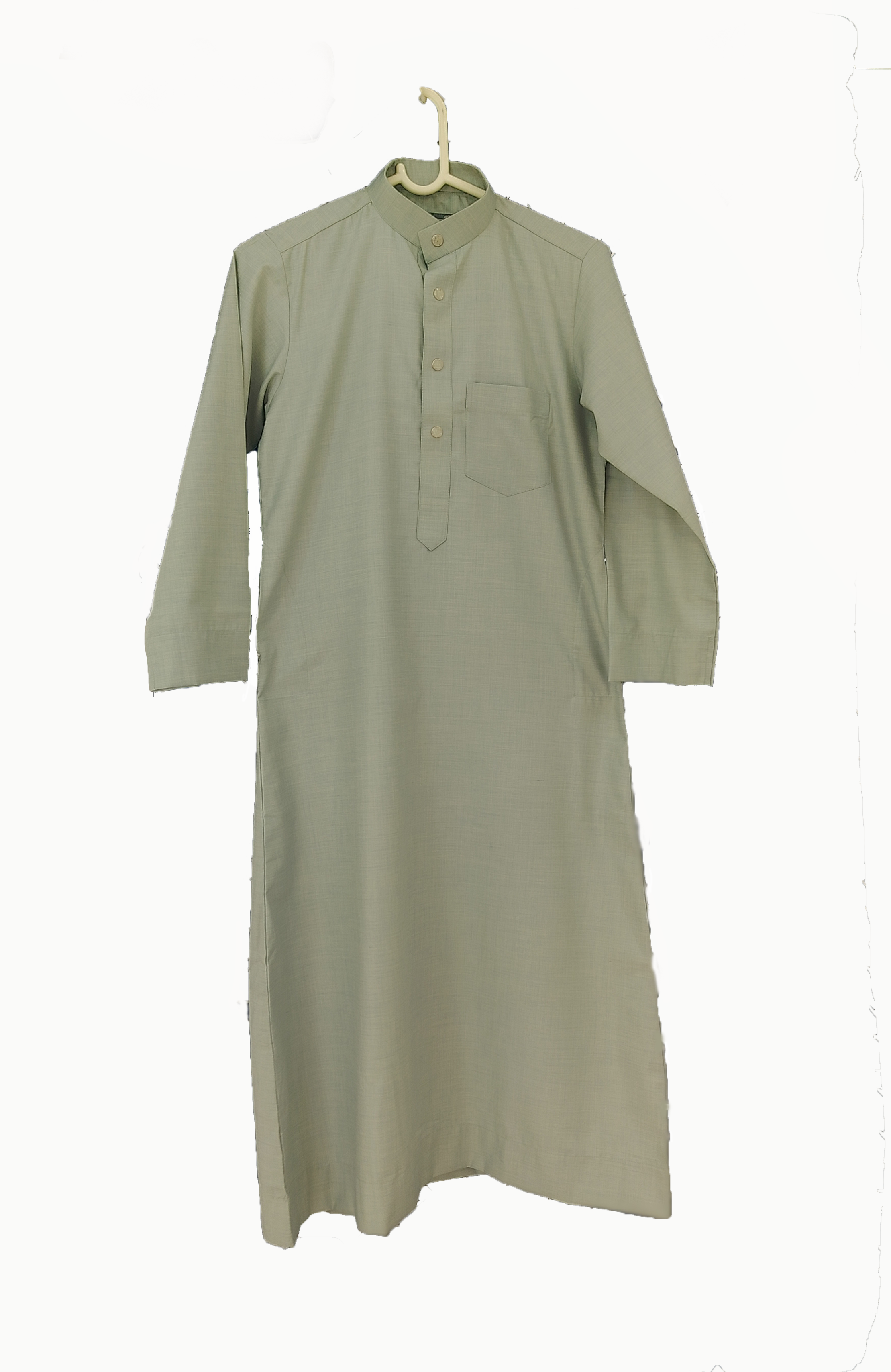 Kid's Saudi Thobe - Light Sage green