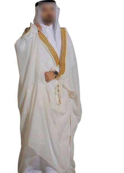 Men's Arabic Bisht - Ceremonial cloak with Gold embroidery