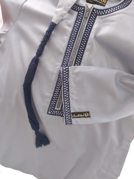 Kid's Omani Thobe - Embroidery Sky Blue 