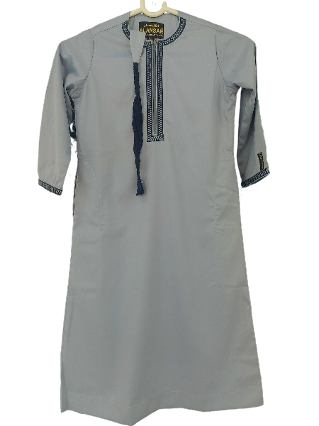 Kid's Omani Thobe - Embroidery Sky Blue 