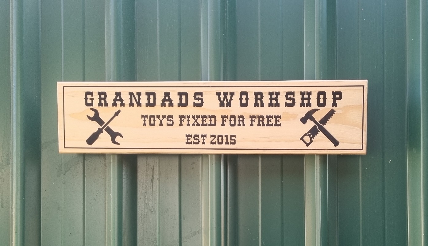 Workshop & Mancave Wooden Signs
