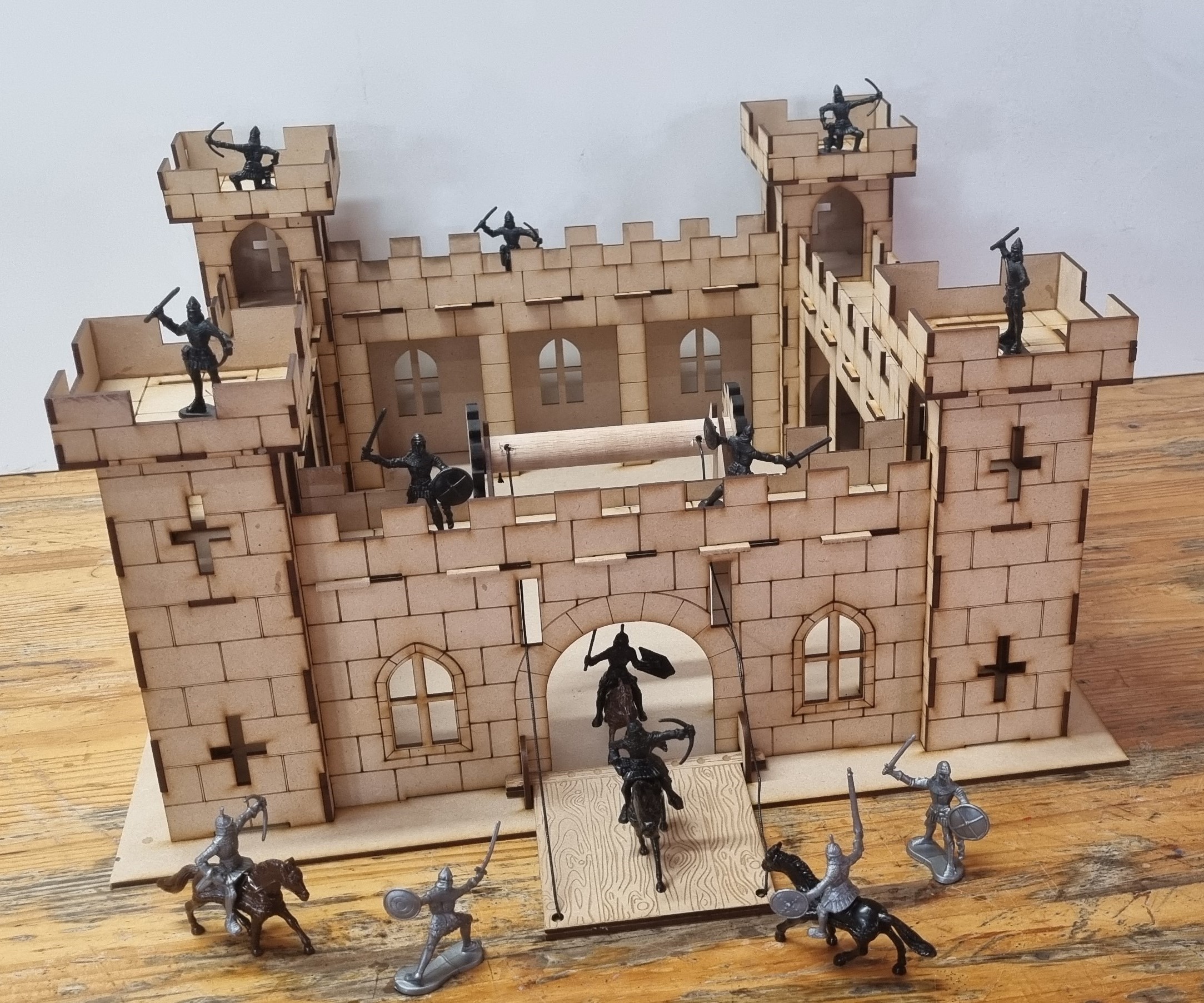 Wooden Medieval Castle Toy Set