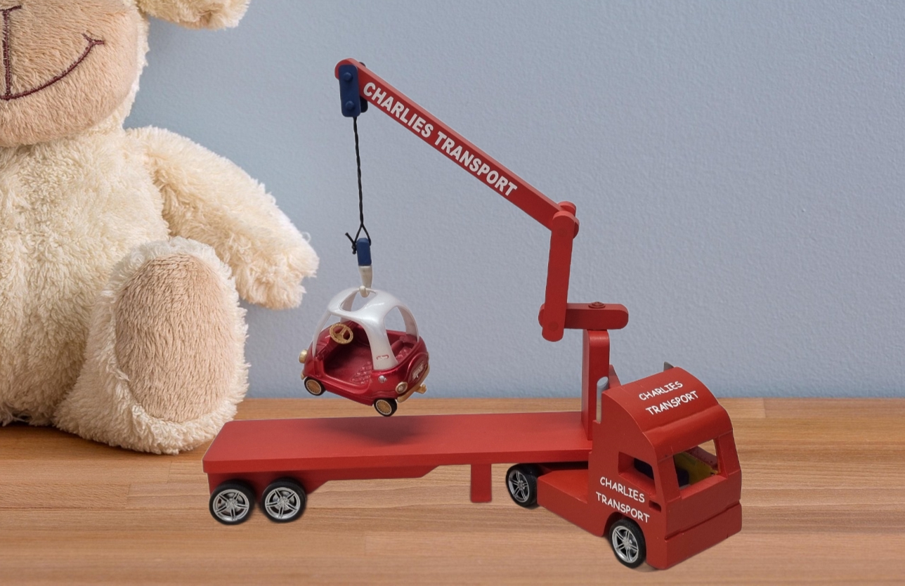 Wooden Toy Truck Set