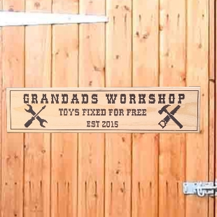 Workshop & Mancave Wooden Signs
