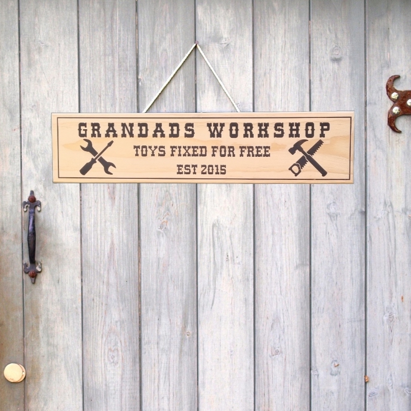 Workshop & Mancave Wooden Signs