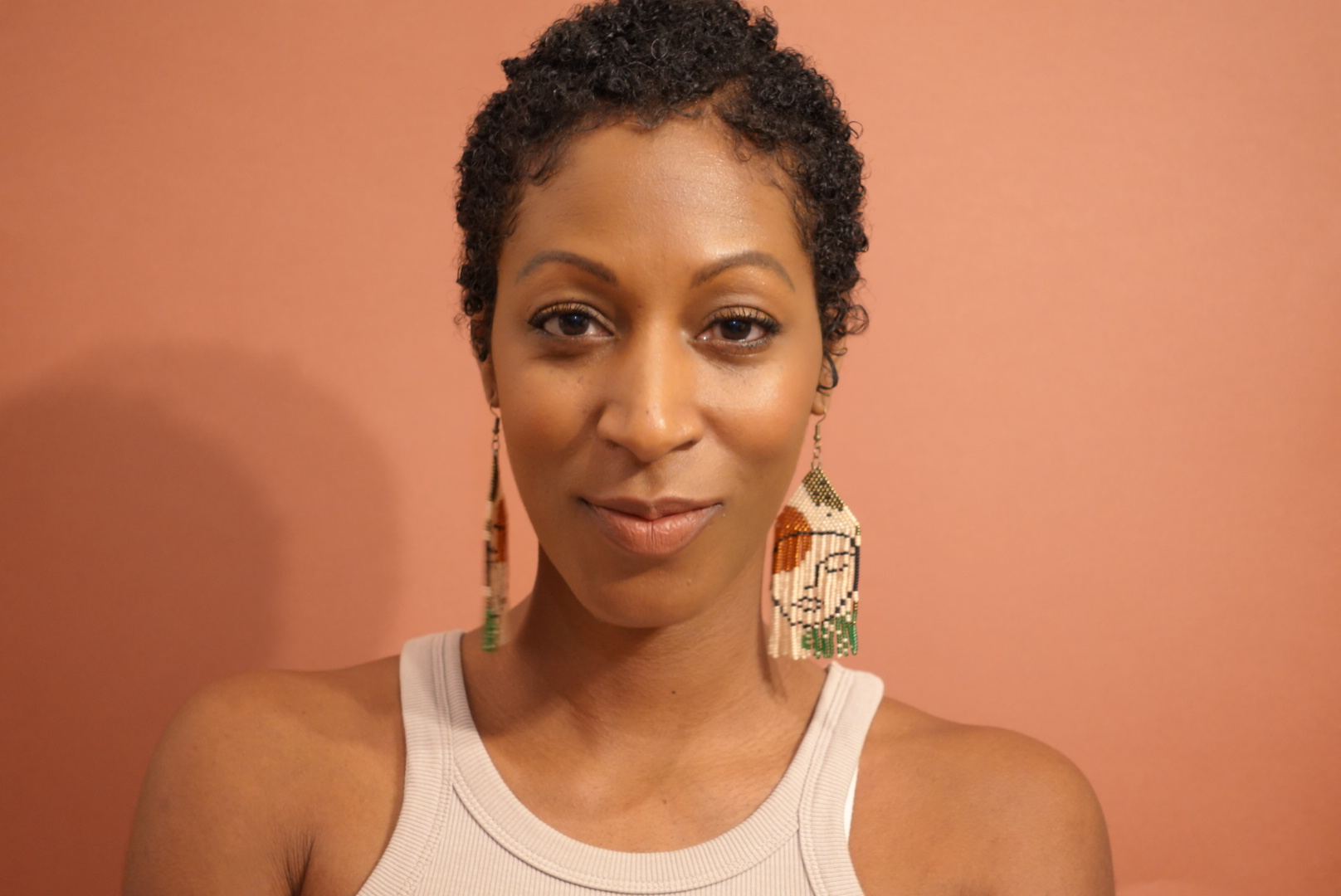 Handcrafted Beaded Earrings "Face collection"