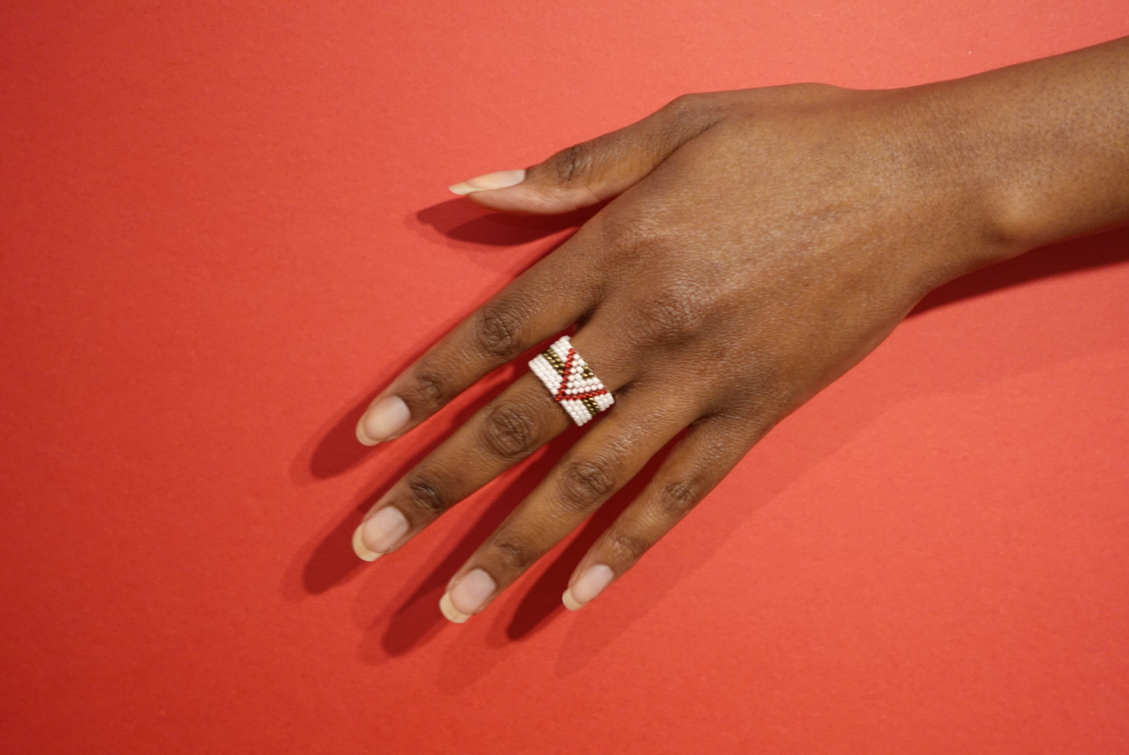 Elegant Beaded Ring "Aztec collection"