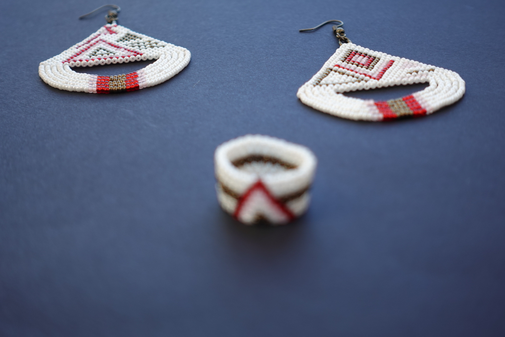 Geometric Beaded Earrings "Aztec collection"